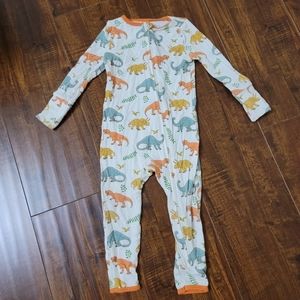 Free Birdees CONVERTIBLE FOOTIE 6-12 dinosaurs